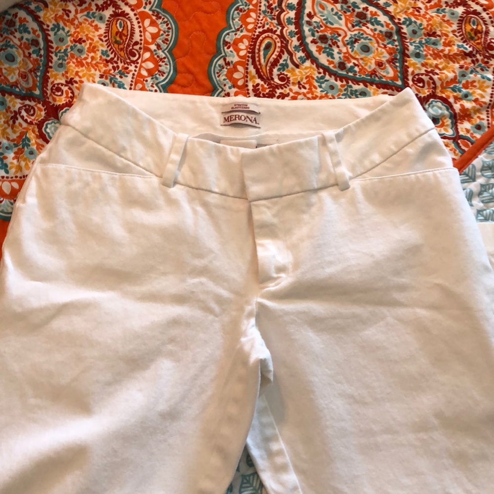 Cropped ankle stretch pants